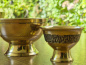 Preview: Nepalesisches Thali Set aus Messing | Traditionelles Essgeschirr (8-teilig)